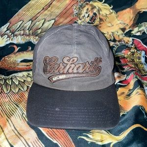 Carhartt leather strapback hat